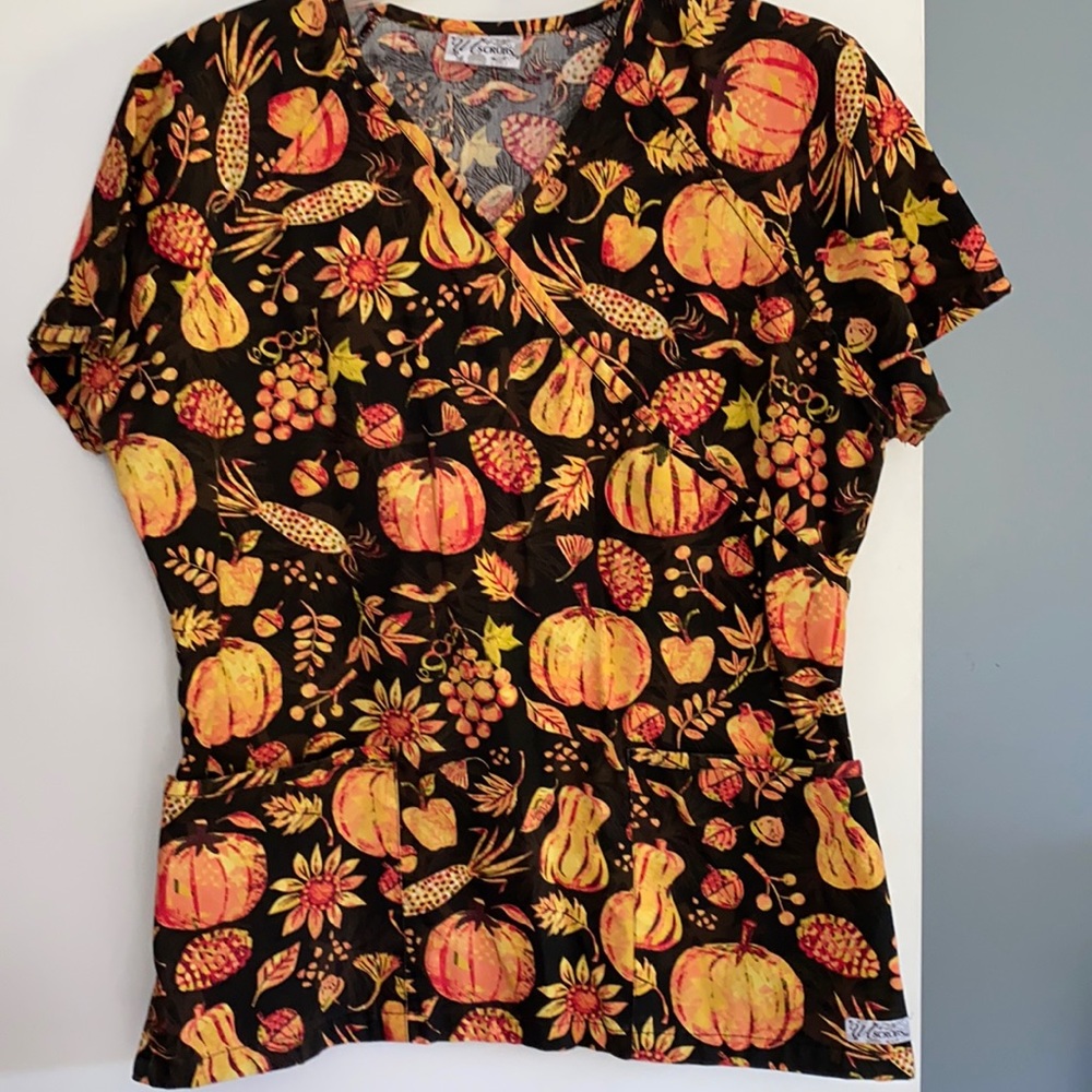 Fall scrub top